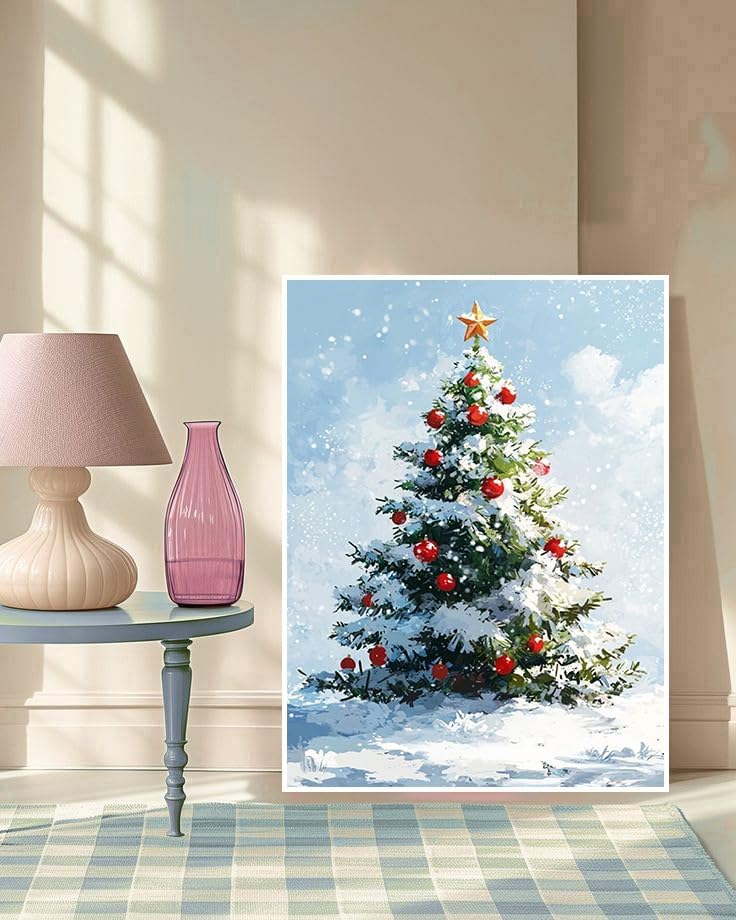 Christmas Diamond Art Kits for Adults, Christmas Tree Diamond Painting Kits