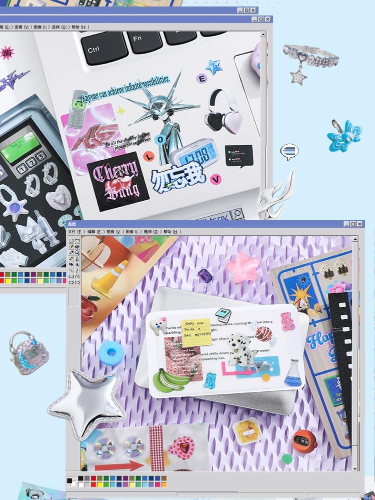 Alideco 30pcs Scrapbook Stickers Vintage Gourmet Desserts Sticker Book for Adults Sticker journaling Stickers for Scrapbooking (saibohuanxiang)