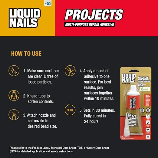 Liquid Nails LN-700 4-Ounce Small Projects and Repairs Adhesive