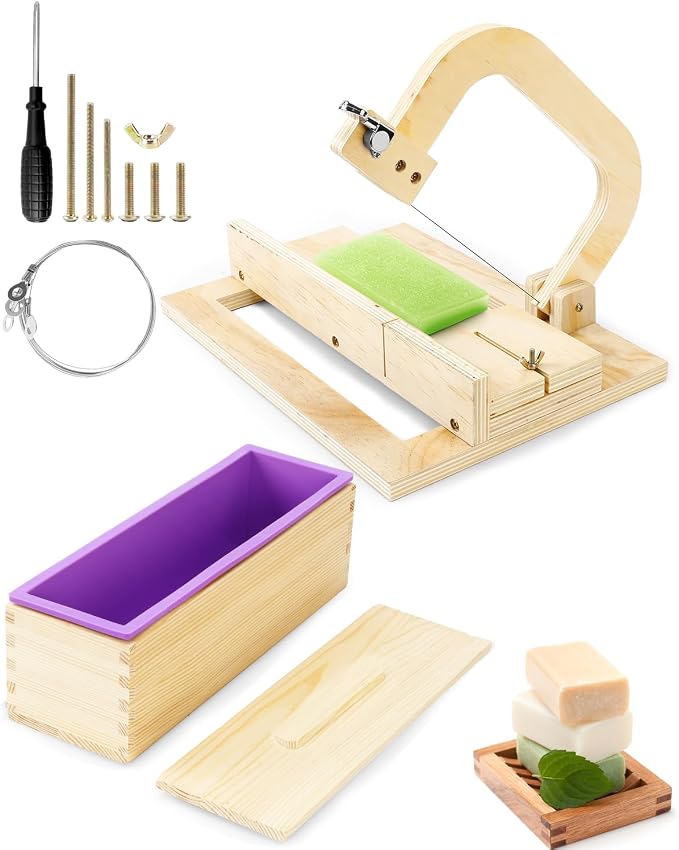 UCEC Soap Cutters for Soap Making Loaf Slicer, Adjustable Soap Cutter Wire