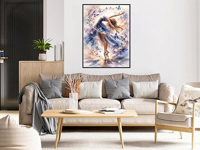 Benjenes Dancing Girl Diamond Art Kits for Adults Diamond Painting Kits