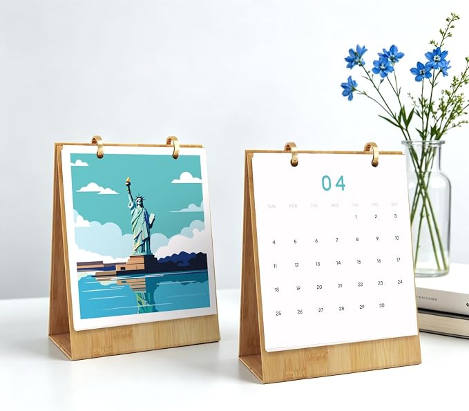 Lnjsipam Paint by Numbers Calendar 2027 - Landmark Paint with Number Kit | Landmark Paint by Numbers Calendar, Easy DIY Calendar, Unique Gift for New Year, Landmark Paint by Number Kit for Adults