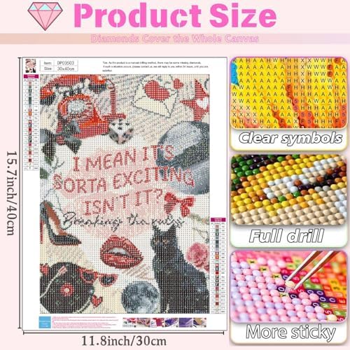 Coquette Diamond Art Kits for Adults Diamond Painting Kit for Adults