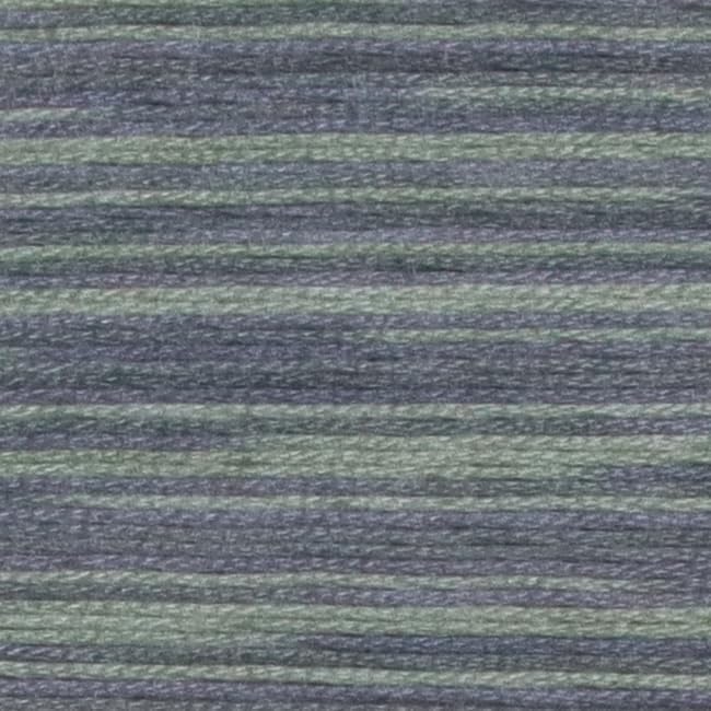 KCS Big skeins of 25 Meters Size 25 Color Variegated Cross Stitch Stranded Threads,6 skeins,4015