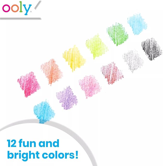Ooly UnMistakeAbles Erasable Colored Pencils, Set of 12