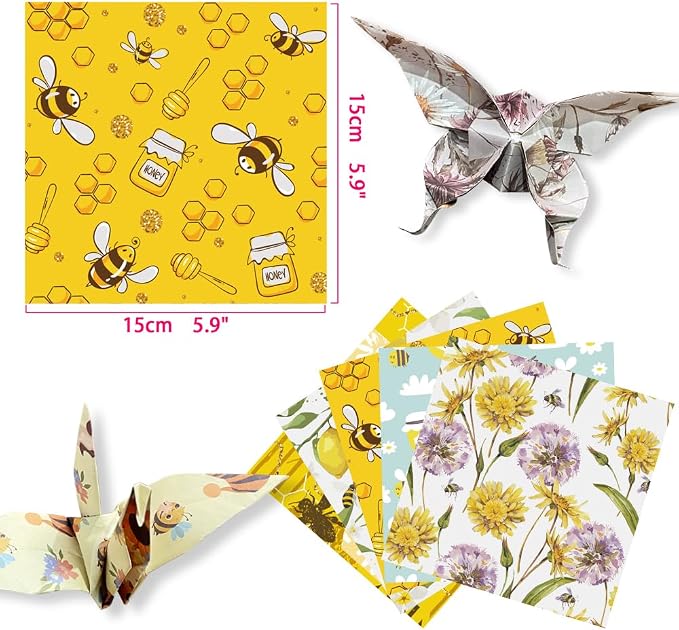 6x6" Origami Paper,50Sheets Double Sided Colored Paper,Square Craft Paper