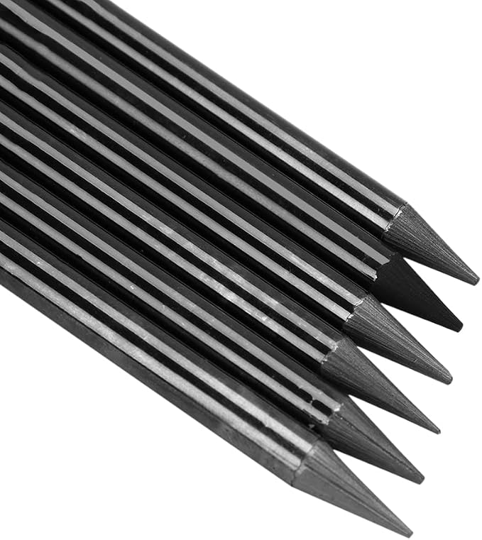 PENINSULA LOVE 6Pcs Woodless Graphite Pencils HB 2B 4B 6B 8B EE Artist Professional Drawing Pencil Set for Sketching Shading Writing for Adult Artist Hobbyist Beginner