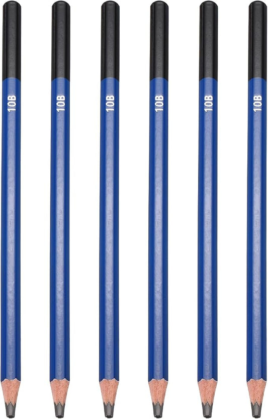 PATIKIL 10B Drawing Pencils for Sketching, 6PCS Sketch Pencils for Drawing Art Pencils Graphite Wood Pre-sharpened for Drawing Sketching Artists
