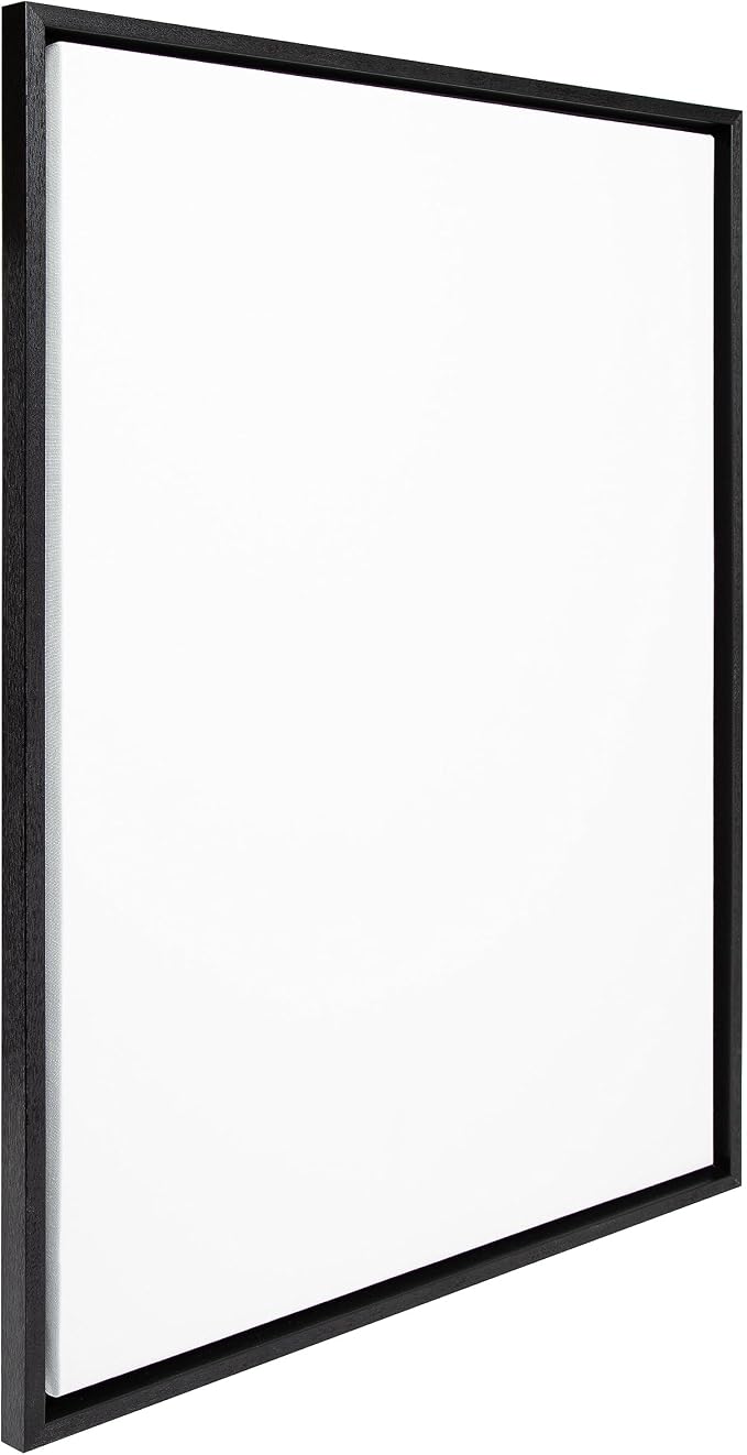 Kate and Laurel Sylvie Blank Framed Canvas Wall Art, 23x33 Brown, Modern Empty Canvas for Paint-Your-Own Art, Premium Canvas Already Framed
