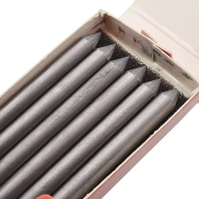 5.6MM Mechanical Pencil Leads - Graphite, Soft, Medium, Hard - Clutch Pencil Refills for Drafting, Sketching, Crafting, Wood Working - 6 PCS