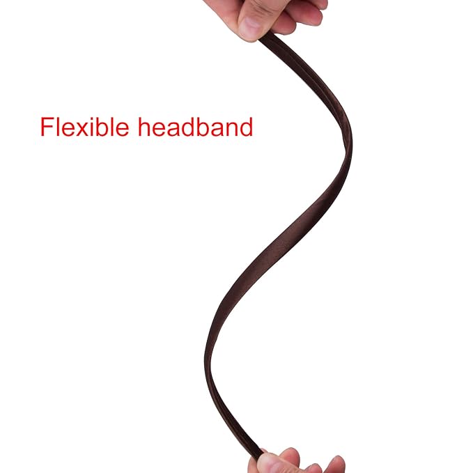 Duufin 30 Pieces Satin Headbands for Girls 1cm/0.39 inch Girls Headbands