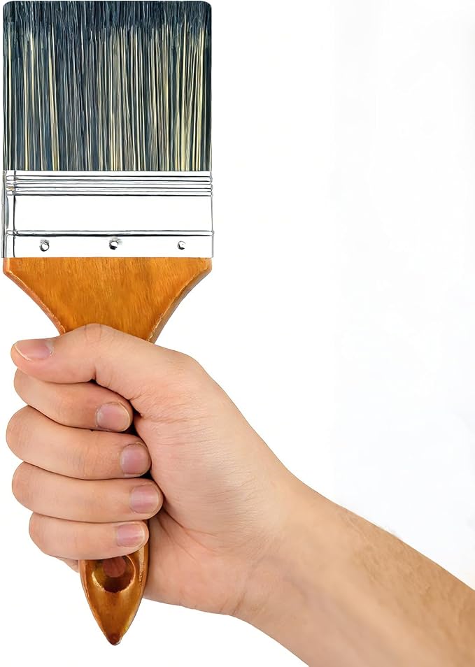 Great Andrew Paint Brush 3-inch, Wood Handle