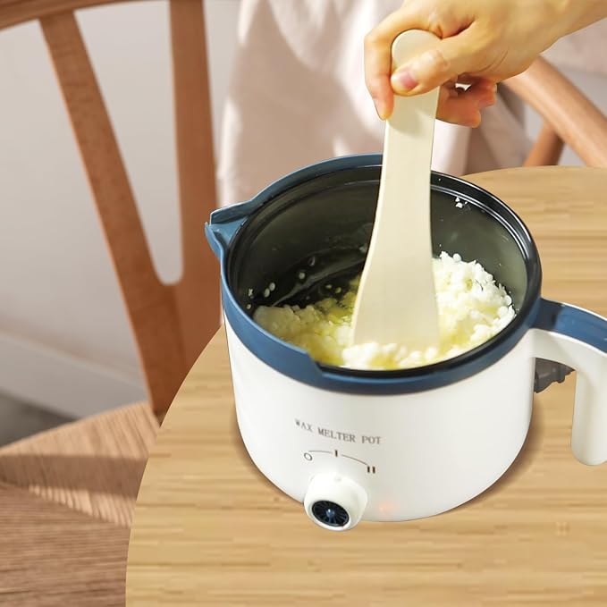 Ksedcon Electric Wax Melter for Candle Making with Pouring Spout, Non-Stick Small Candle Melting Pot