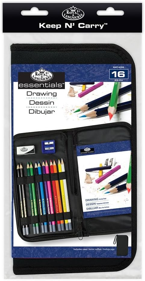 Royal & Langnickel Drawing Essentials Keep N' Carry Set, Packaging May Vary