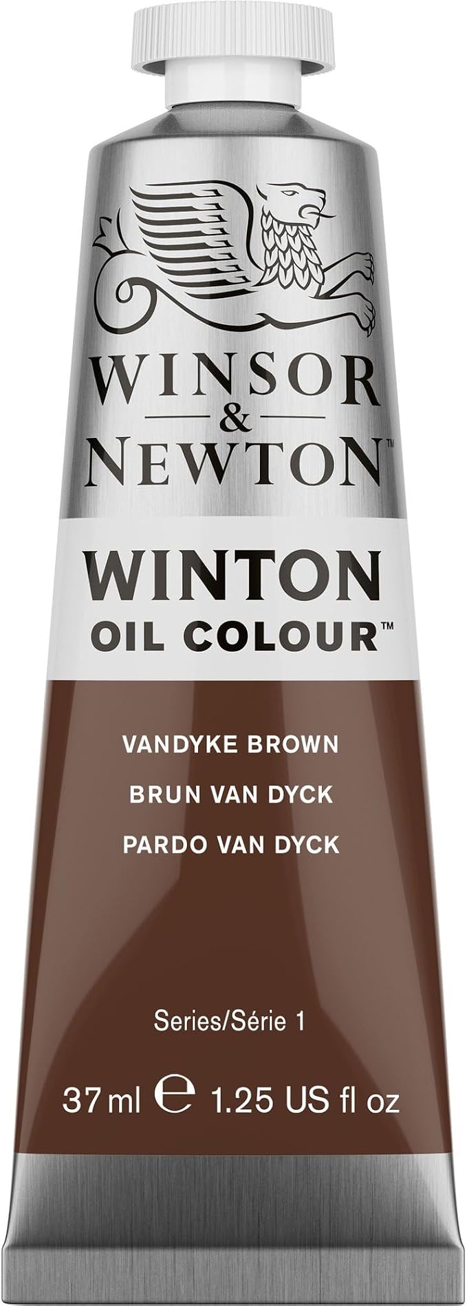Winsor & Newton Winton Oil Color, 37ml Tube, Vandyke Brown | High-quality pigments, Durable, Lightfast, Permanent, Uniform Consistency, Great Pigment Load
