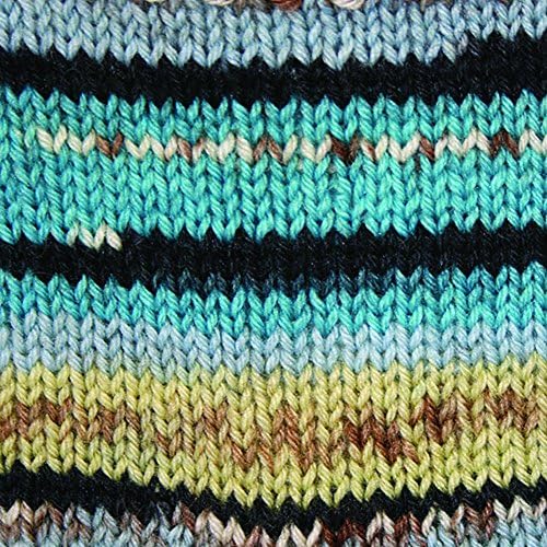 Patons Kroy Socks Yarn - (1) - 1.75 oz - Turquoise Jacquard - For Crochet, Knitting & Crafting