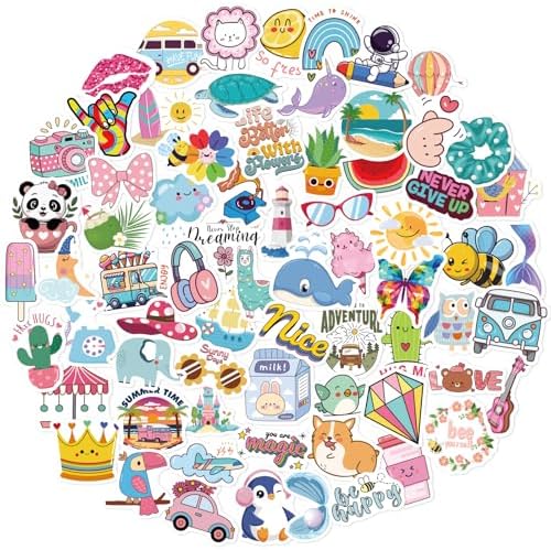 Wninbu 200 PCS Cute Stickers for Kids,Water Bottle Stickers for Girls Boys
