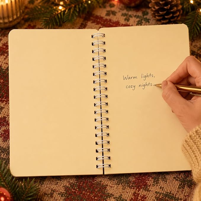 100 Pages DIY Christmas Pearl Diamond Art Painting Notebook，Style J