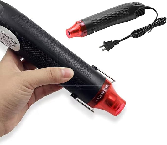 Mini Heat Gun 300W Handheld Heat Gun Dual-Temperature 392℉ & 662℉ Hot Air Gun Electric Heating Tools for Removing Epoxy Cup Painting Resin Air Bubbles, Drying Crafts & Shrink Wrap Paint