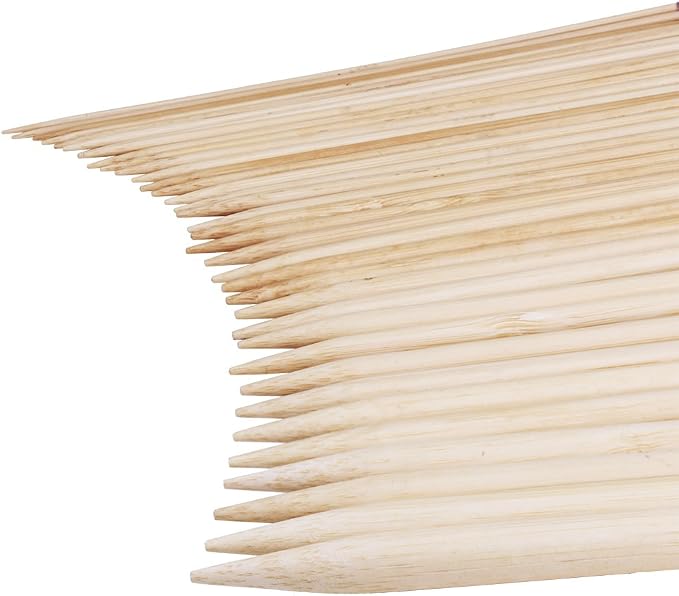 Exquiss Bamboo Knitting Needles Set, 18 Pairs Circular(31.5”) Wooden Knitting Needles with Colored Plastic Tube, 36PCS Single Pointed Bamboo Knitting Needle(9.5”), Include Knitting Tools for Weaving