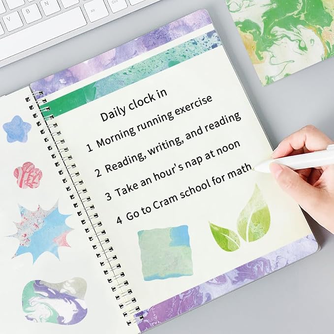 6x6" Cardstock Single Sided Scrapbooking,Craft Decorative Scrap Book Paper | 160gsm,24-Sheet 12Patterns Colored Paper,Junk Journal Supplies,Vivid Origami Papers DIY Craft Gift Wrapping Album.Halo Stain