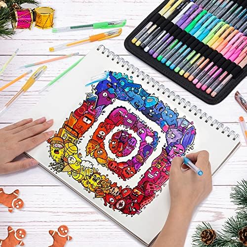 Aen Art Gel Pens for Adult Coloring Books, 160 Pack Artist Colored Gel Pen