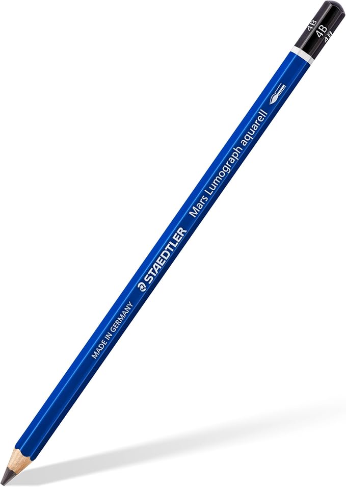 Staedtler Mars Lumograph Graphite Watercolor Pencils Kit, Set of 3, Includes Watercolor Brush, 100A-SBK4