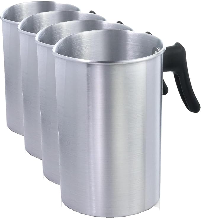 Aroparc Candle Making Pouring Pot 101oz, Wax Melting Pot, Dripless Pouring Pitcher for Candle Making (Pack of 4)