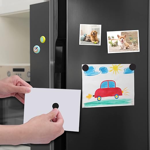 DIYMAG Magnets with Adhesive Backing, 140P Flexible Fridge Magnetic Dots