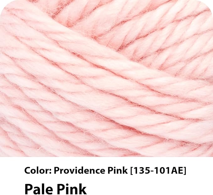 Lion Brand Yarn, Hometown Yarn, Providence Pink, Light Pink, 3 Pack | Super Bulky Acrylic Fiber for Warm Crochet Blankets, Knit Winter Hats, Chunky Cardigans, Soft Scarves, Weaving
