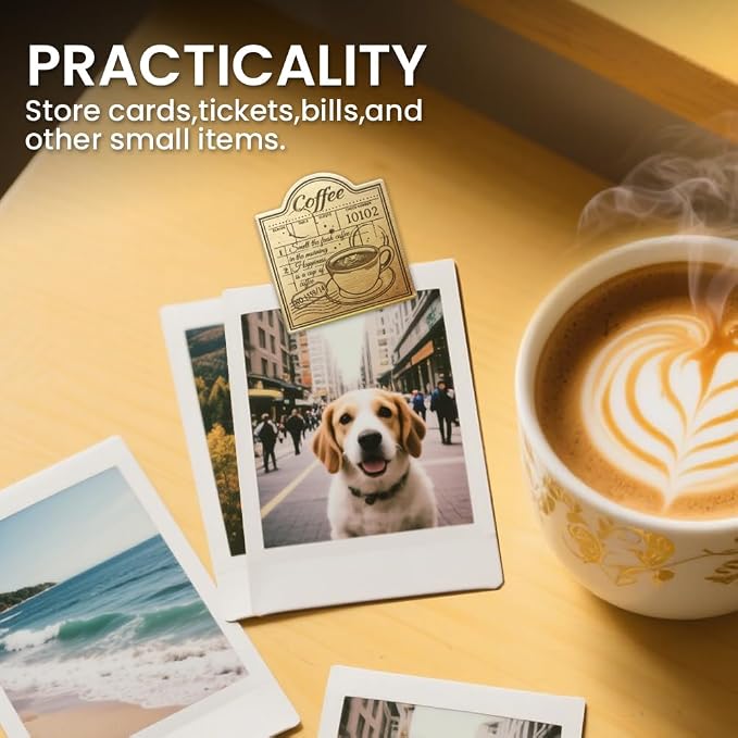 ANATTASOUL Coffee Travel Journal Clip for DIY Use