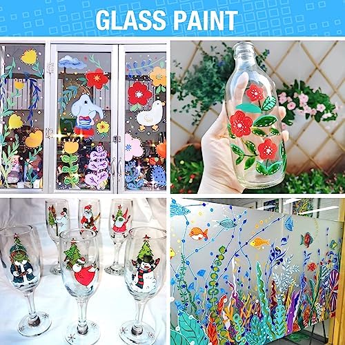 JR.WHITE Acrylic Paint Pens Paint Markers Set of 24: Extra Fine Point Acrylic Markers For Rock Painting Wood Glass Fabric Ceramic For Adults Kids Art Craft
