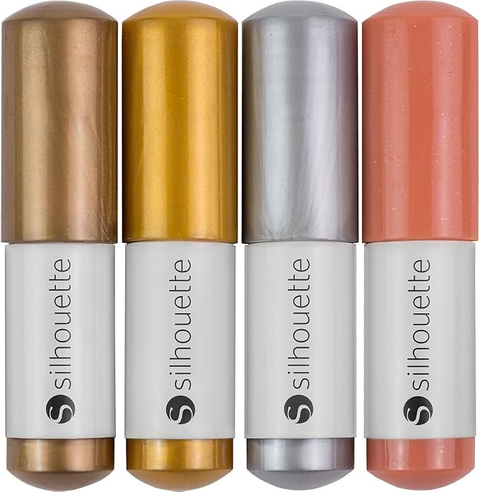 Silhouette Sketch Pens - 4 Metallic Colors for Cameo, Portrait & Curio