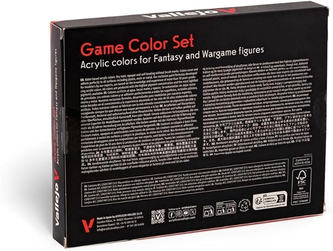 Vallejo - Game Color Leather and Metal Set | Set for Fantasy and Wargame Figures | 16 Bottles x 18 ml (0.60 fl.oz.)