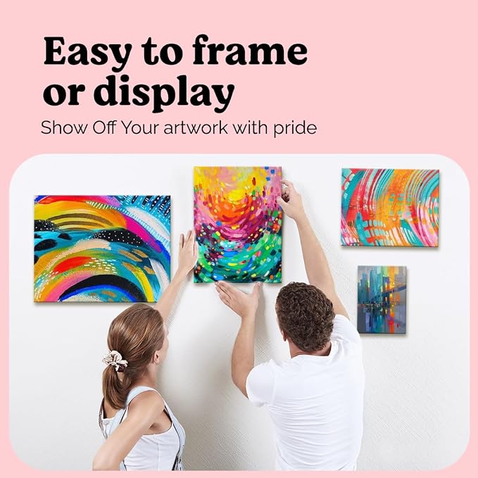 Chalkola 15 Pack 9x12 Canvas for Painting - Paint Canvases Panels | Primed 100% Cotton Boards for Acrylic Painting, Oil Art, Acid-Free for Professional Artists, Hobby Painters, Kids & Beginners