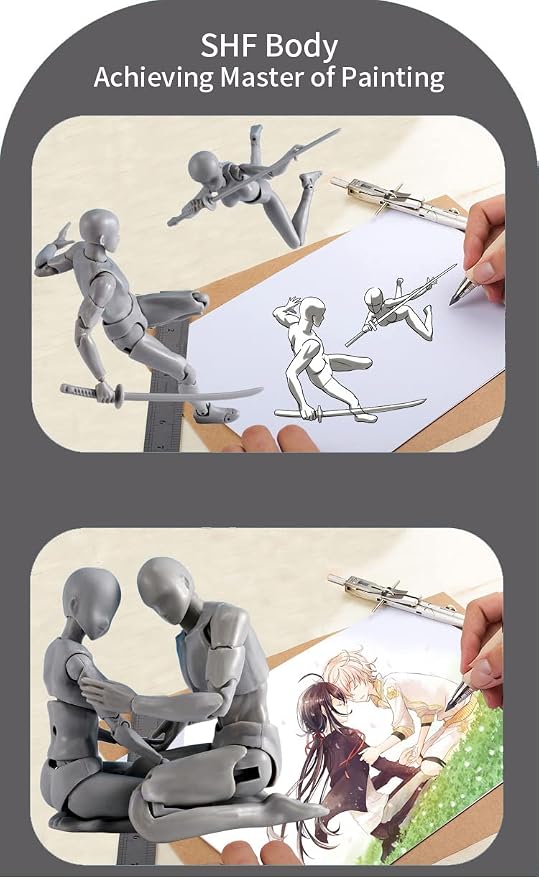 Artists Manikin Art Mannequin Figures, Drawing Figure Model for Sketching,Painting,Action Figures