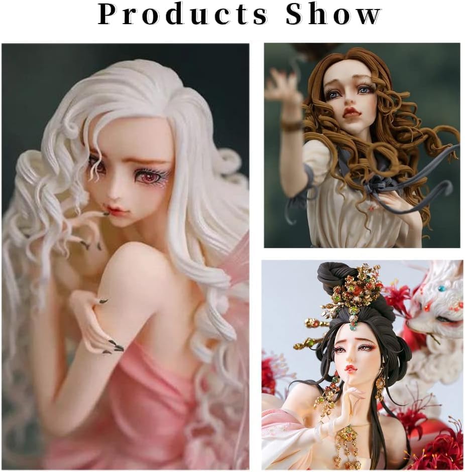 3D Doll Body Leg Arm Face Head Silicone Mold Q Version Dolls Model Fondant Craft Clay Resin Mould DIY Cake Decorating Supplies Baking Tool (5PCS)