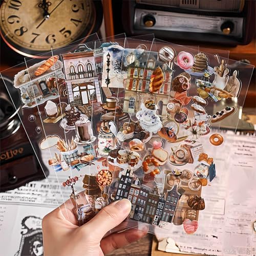 563 Pcs/36 Sheets Stickers for Scrapbooking,Sticker for Journaling Scrapbooking Stickers for Scrapbooking Art Journal Bullet Journal Accessories