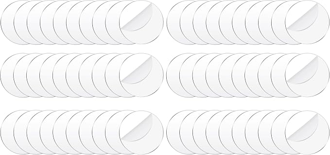 Jetec 30 Pcs 4 Inch Acrylic Circle Disc Clear Round Blanks for Crafts (Pack of 2)