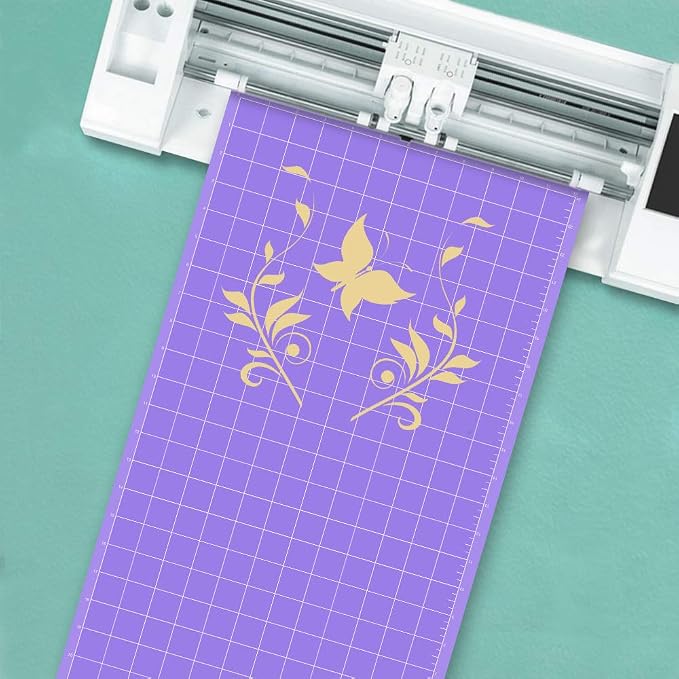 REALIKE SrongGrip Cutting Mat for Silhouette Cameo 5/4/3/2/1(3 Mats,12x24 inch) Purple Strong Adhesive Cricket Cut Mats Replacement Accessories for Silhouette Cameo