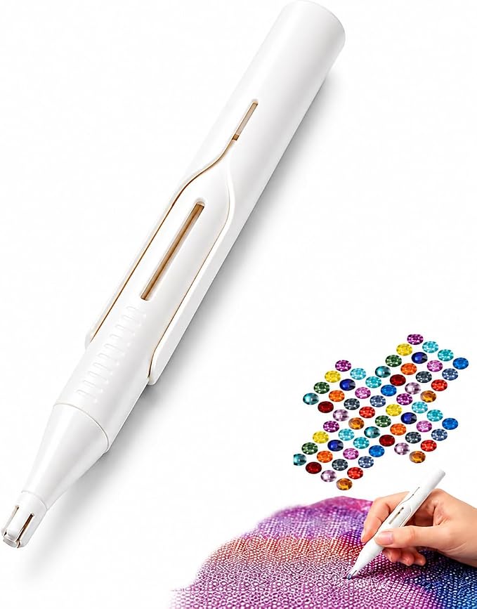 2026 New Automatic Diamond Painting Bead Dispenser for 2.8mm Round Drills (White)