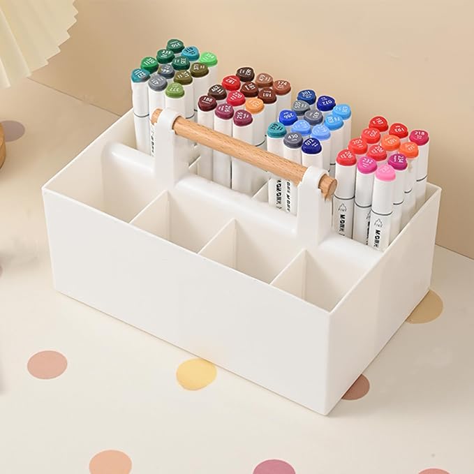 Buqoo Desk Organizer with 8 Compartments for Office Supplies