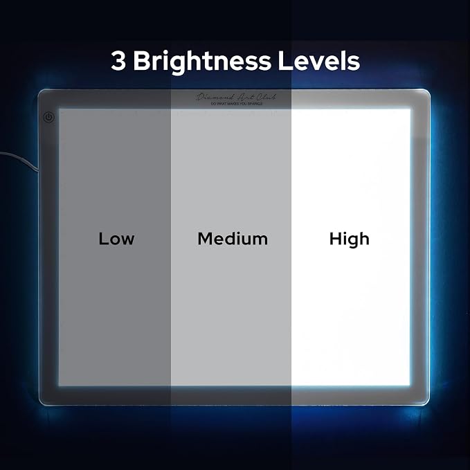 DIAMOND ART CLUB A3 Light Pad for Diamond Painting | Premium USB LED Light Board for Diamond Painting and DIY Crafting, Diamond Art Tools and Accessories, 16.6" x 13.5"