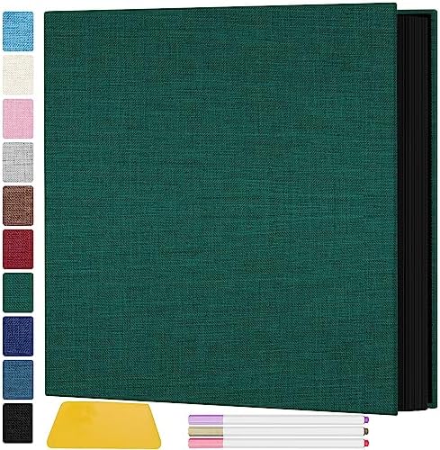 Zesthouse Photo Album Self Adhesive Pages, 60 Pages Magnetic Scrapbook Albums with Sticky Page, Photos Album Holds 8x10 & 5X7 & 4x6 & 6x8 & 3x5, Large Picture Book Ideal Gift for Family Wedding Baby