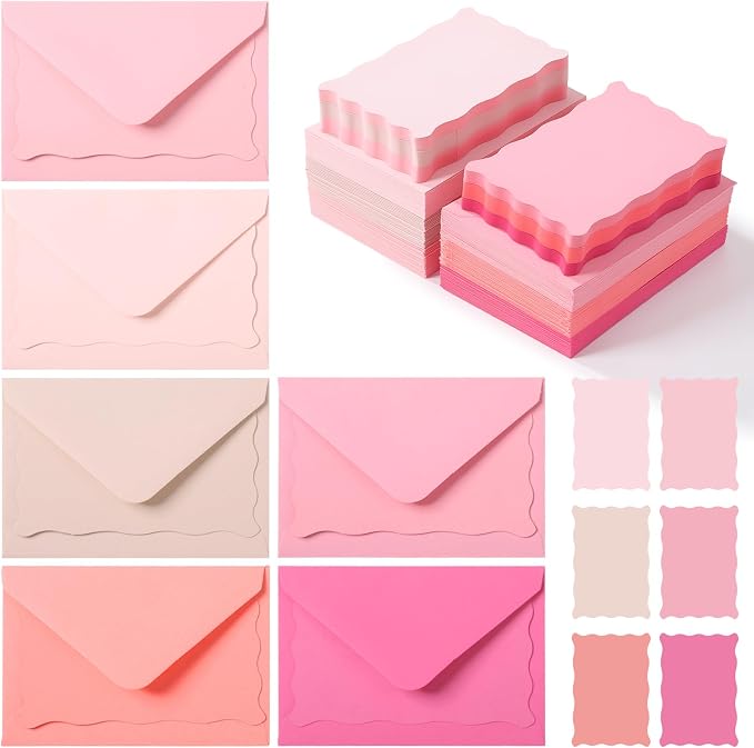 120 Pack Mini Envelopes with Cards, Small Envelopes & Blank Note Cards