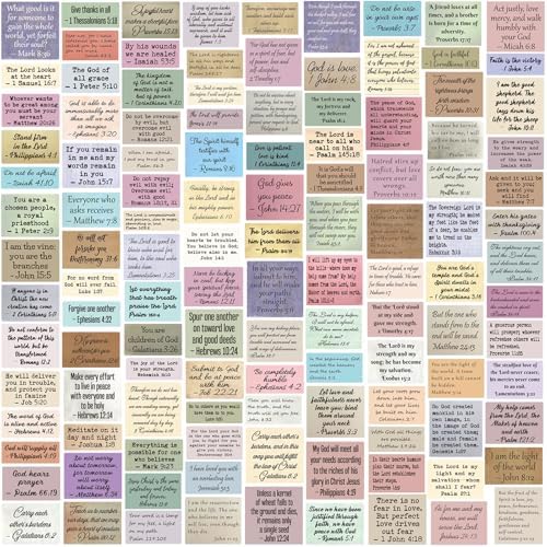 Bible Verse Stickers, Vintage Christian Quotes (120 PCS Unique (Mix 2))