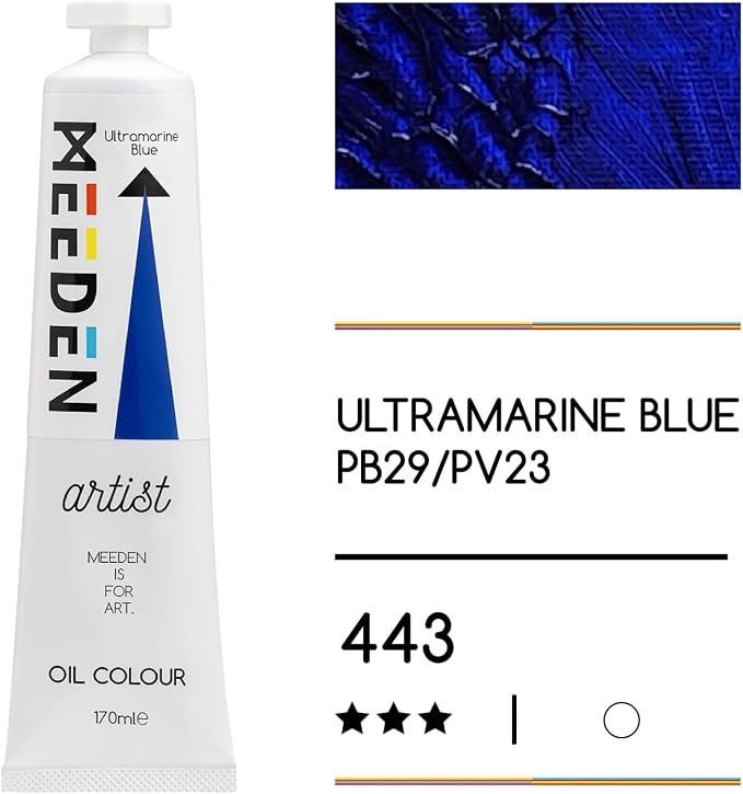 MEEDEN Artist Grade Oil Paint: Ultramarine Blue - 170ml/5.7oz Tube | Professional Art Paints and Supplies for Canvas Painting