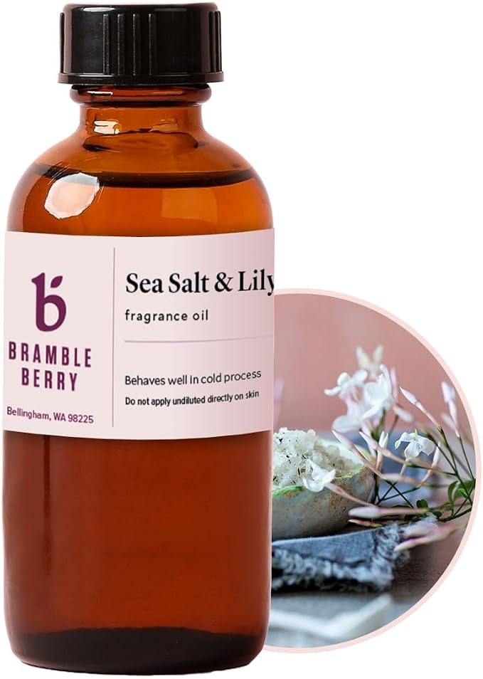 BrambleBerry Sea Salt Lily Fragrance Oil | Ocean for Soap, Candles & Lotion