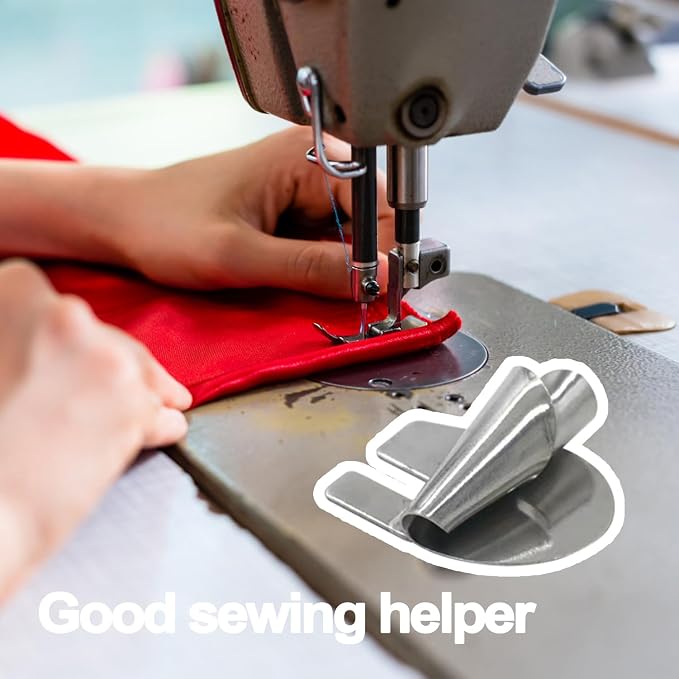 TIGARI Sewing Rolled Hemmer Foot, 8 Sizes Rolled Hem Presser Foot, Wide Rolled Hem Pressure Foot Sewing Machine Feet Hemming Machine Hand Sewing Machine Sewing Accessories