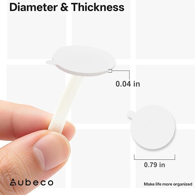 120Pcs Candle Making Wick Stickers, Double Sided, White | Heat Resistance, Secure Hold, Wick Holders for DIY Home Craft Projects and Gifts